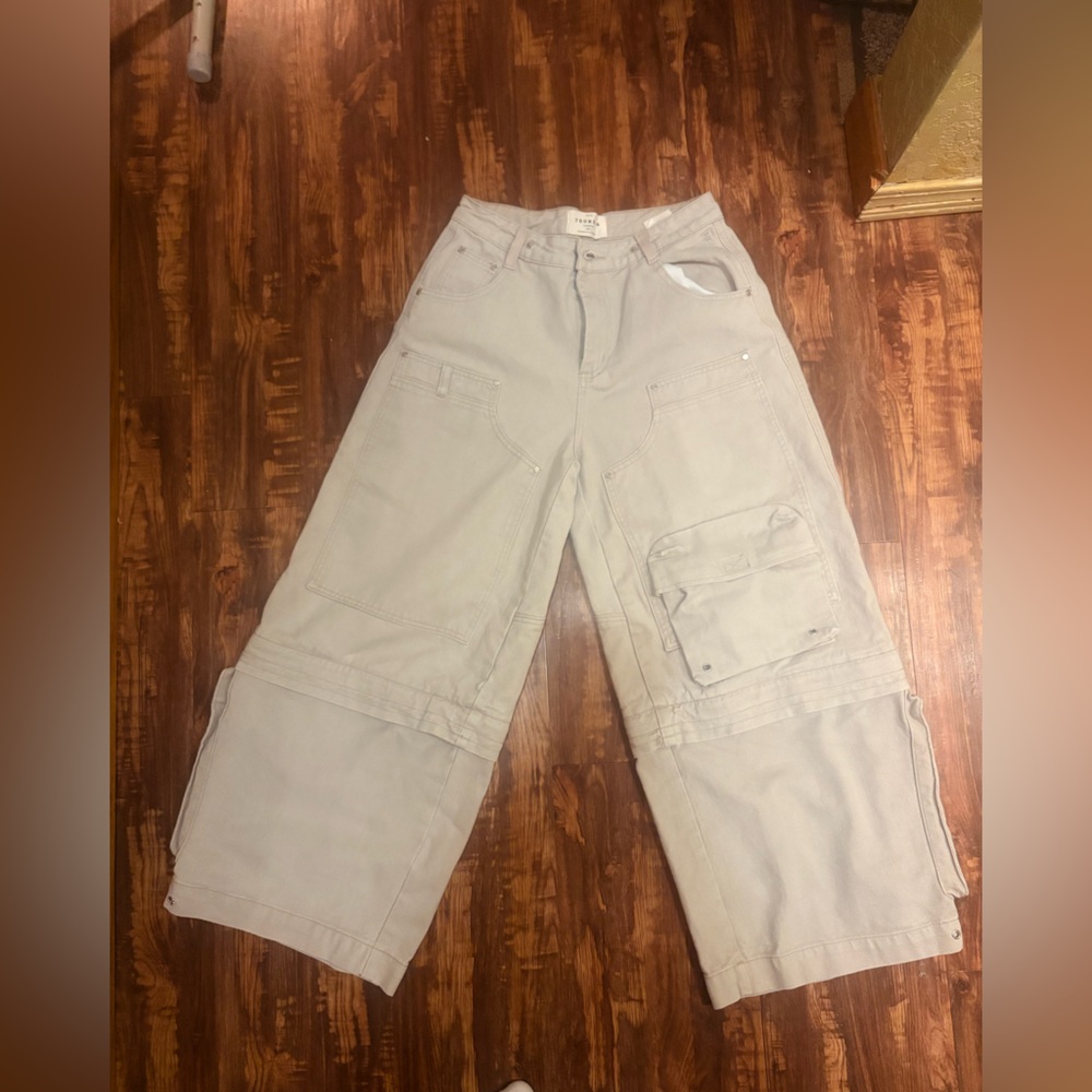 YoungLA Women’s Light Tan Cargo Pants